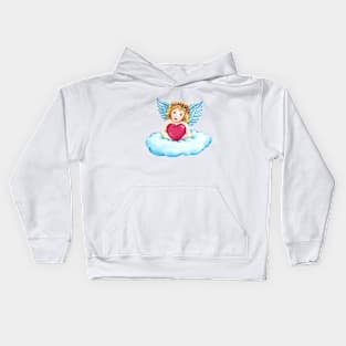 Sweet Valentines Heart Kids Hoodie